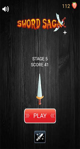 Sword Saga - Free Knife Hit Ninja Arcade Game screenshot 1