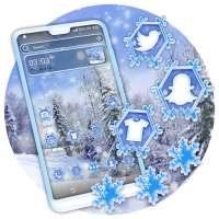 Winter Snowfall Launcher Theme
