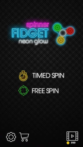 Fidget spinner neon glow joke app screenshot 1