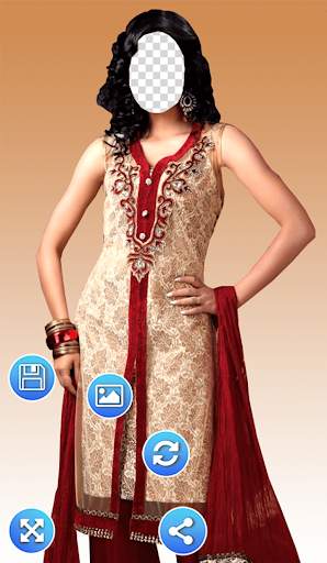 Women Churidar Photo Frames screenshot 3