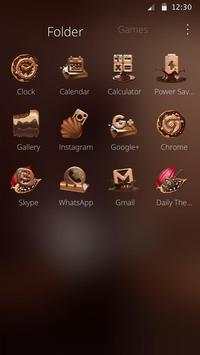 Chocolate Love Heart Launcher Theme screenshot 7