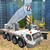 construction crane 3D icon