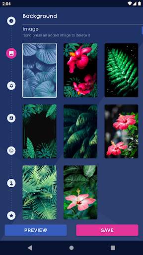 Black Jungle Forest Clock screenshot 1