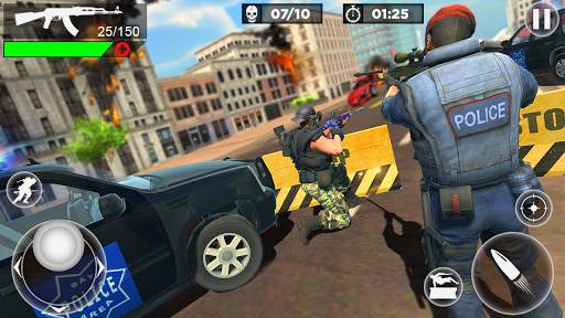 US Police Fire Free Unknown Battlegrounds Squad screenshot 1