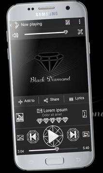 Black diamond Music Player screenshot 1