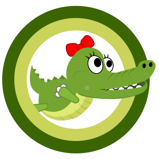 Alli Hungry - funny crocodile icon