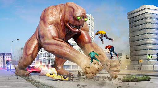 Angry Monster City Attack स्क्रीनशॉट 4