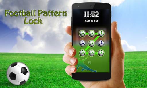 Football Pattern Lock Screen screenshot 1