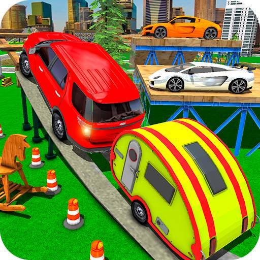 Camper Van Parking Trailer Cruiser Car Driving 1.1
