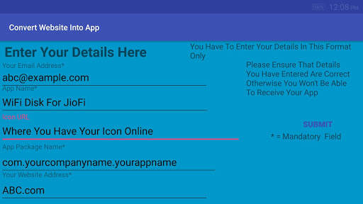 Website to IOS app screenshot 2