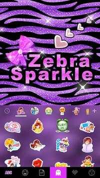 Zebra Sparkle Emoji Keyboard screenshot 4