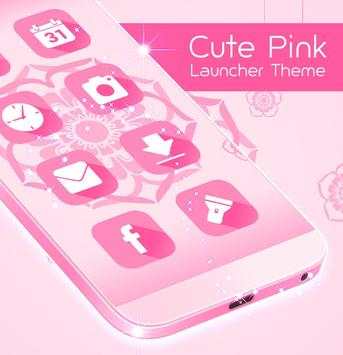 Cute Pink Launcher Theme screenshot 4