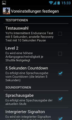 Yo-Yo Intermittent Test screenshot 5
