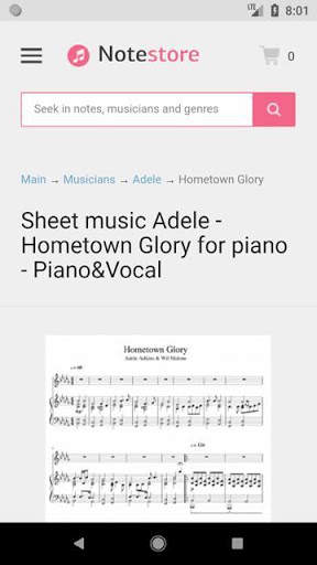 Piano Sheet Music (Note-store) screenshot 3