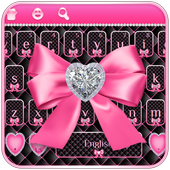 Pink Diamond Bow Keyboard icon