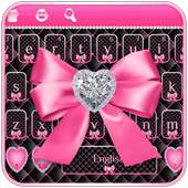 Pink Diamond Bow Keyboard 10001002