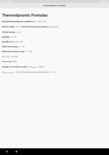 Chemistry  Cheat Sheet screenshot 6