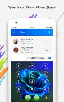 Blue Rose Photo Phone Dialer screenshot 3