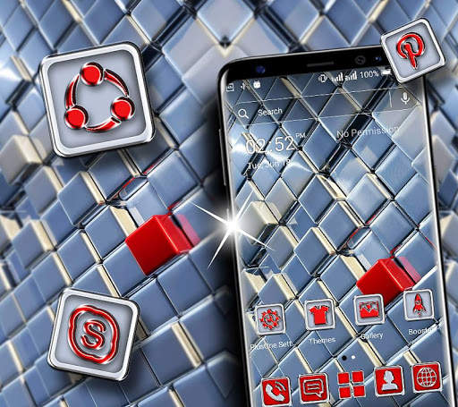 3D Sliver Square Theme screenshot 1