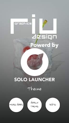Tema 3D Ice Cubes Solo screenshot 2