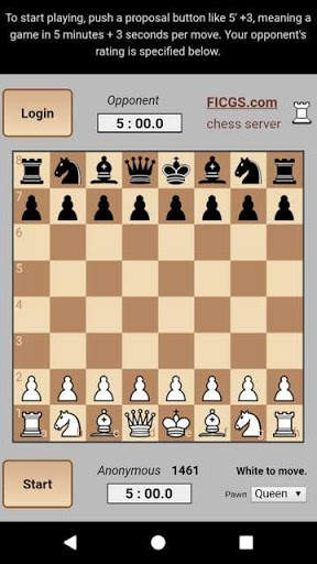 Chess Trainer • FICGS play rated games online screenshot 5