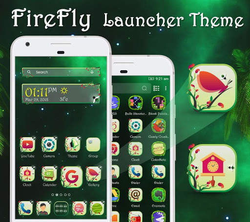 FireFly Launcher Theme скриншот 2