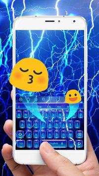 Lightning Blue Keyboard Theme screenshot 2