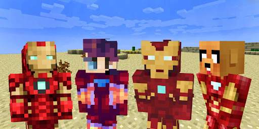 Man Iron Skins for Minecraft screenshot 1