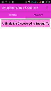 Emotional Status Quotes screenshot 7