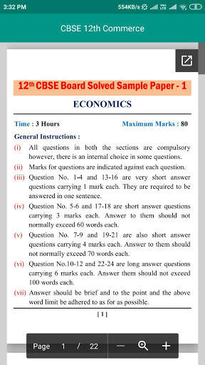 CBSE Class 12 - Sample & Solved Papers скриншот 8