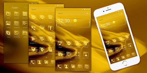 Shiny Gold Launcher Theme screenshot 8