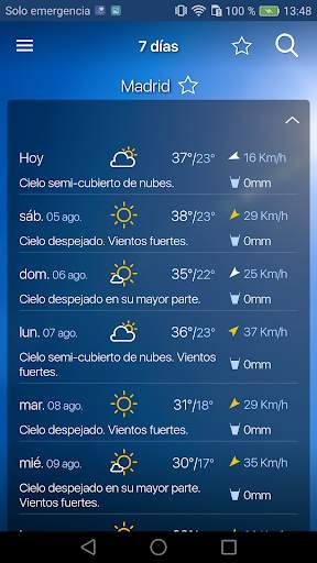 Freemeteo screenshot 3