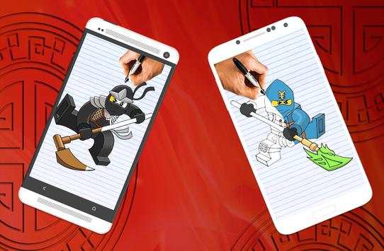 How to draw Lego Ninjago characters screenshot 2