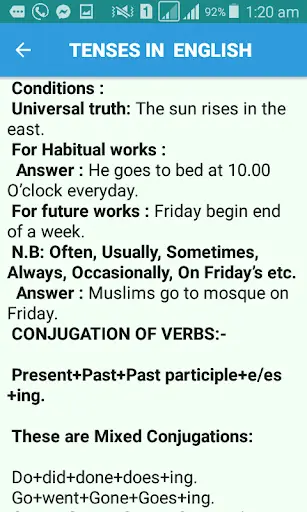 Tense In English screenshot 13