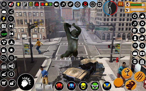 Angry Gorilla City Attack स्क्रीनशॉट 15
