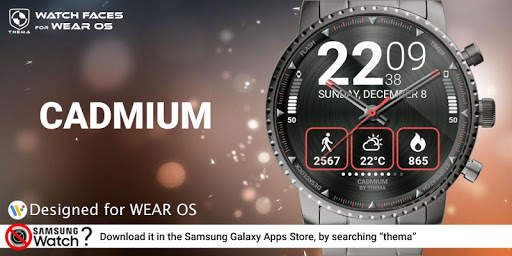 Cadmium Watch Face 1 تصوير الشاشة