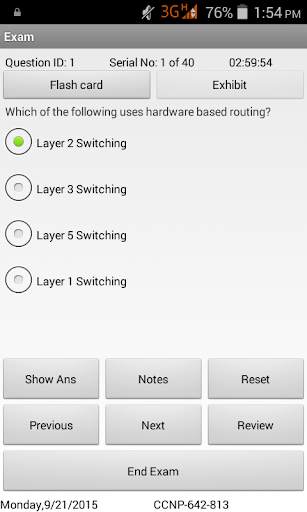 CCNP Switch Exam Simulator screenshot 1