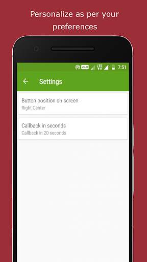 Callback with One Click, Auto Reject and Callback screenshot 7