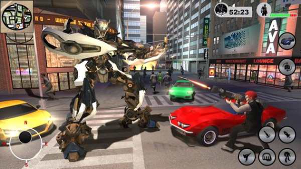 Flying Bat Robot Car Transform: Bat Superhero Game screenshot 1