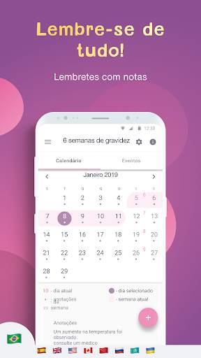 AMMA Calendário Gestacional: Calculadora do Parto screenshot 4