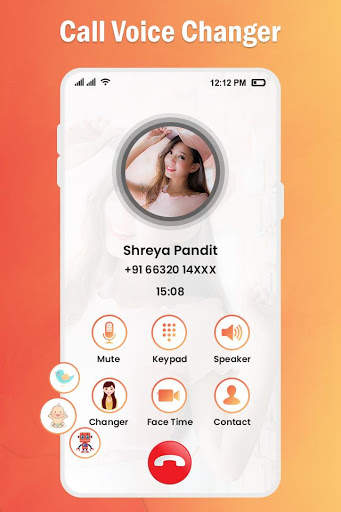 Call Voice Changer : Girl Voice Changer screenshot 4