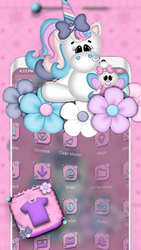 Cute Unicorn Launcher Theme screenshot 4
