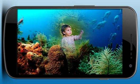 Underwater Life Photo Frame 3 تصوير الشاشة