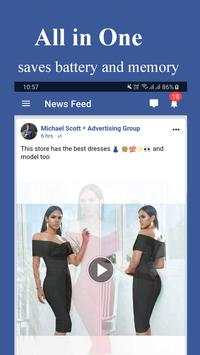 Fast Lite for Facebook & Messenger screenshot 1