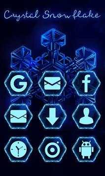 Crystal Snowflake Launcher Theme screenshot 4