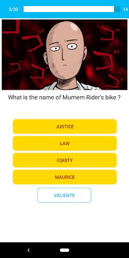 One Punch Quiz скриншот 1