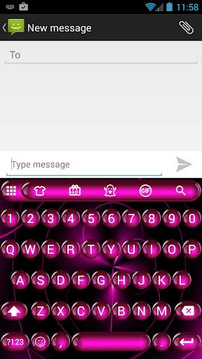 Spheres Pink Emoji Keyboard screenshot 3