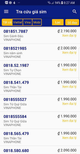 Sim38 - Kho sim số đẹp screenshot 1