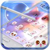 Cute kitten pink Kitty theme 1.1.6