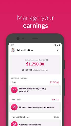 Salut - monetize your content and sell your merch screenshot 6